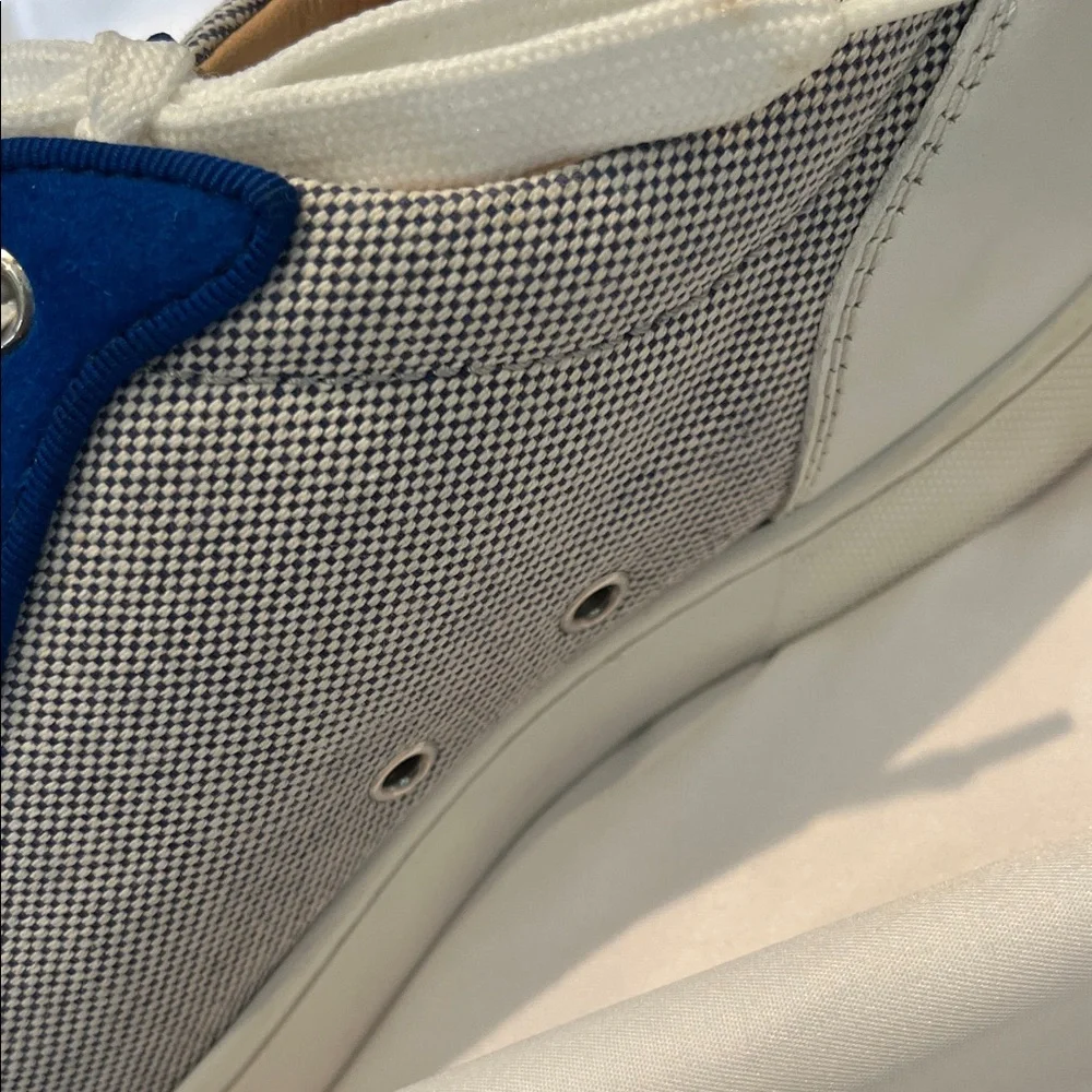 Christian Louboutin White and Blue Men's Athletic Sneakers